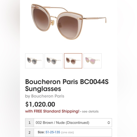 New Women’s Boucheron Sunglasses - Picture 10 of 10